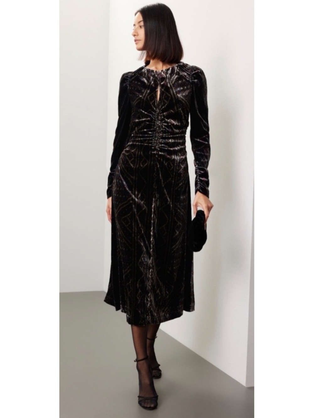 Sea New York Delphine ruched dress $445